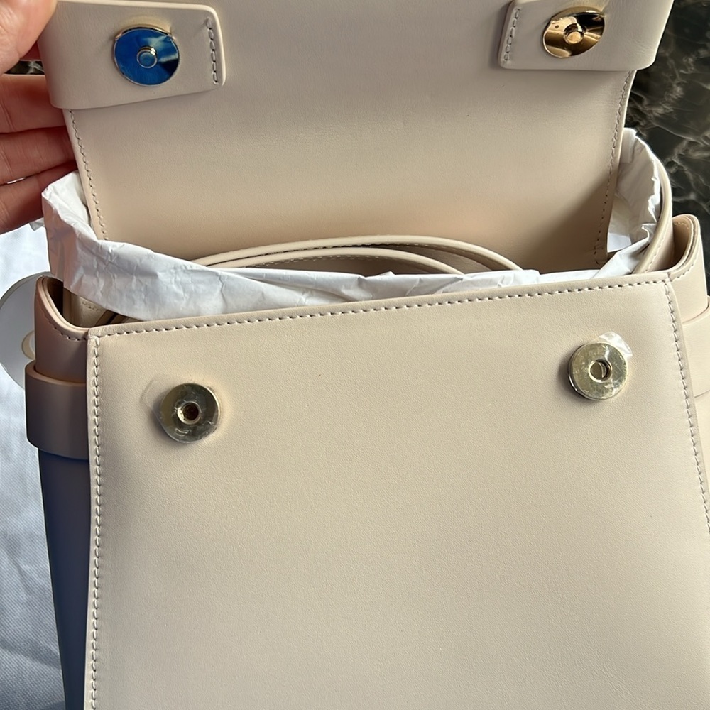Chloé Nacha Small Top Handle Leather Bag in beige nude NWT - Picture 16 of 16